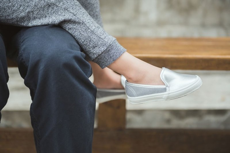 ‘Baby Day’魅力银--KID款 舒适ＭＩＴ 童鞋 亲子休闲鞋 - 童装鞋 - 其他材质 灰色