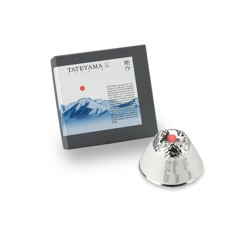 立山造型杯 - L - 酒杯/酒器 - 贵金属 银色