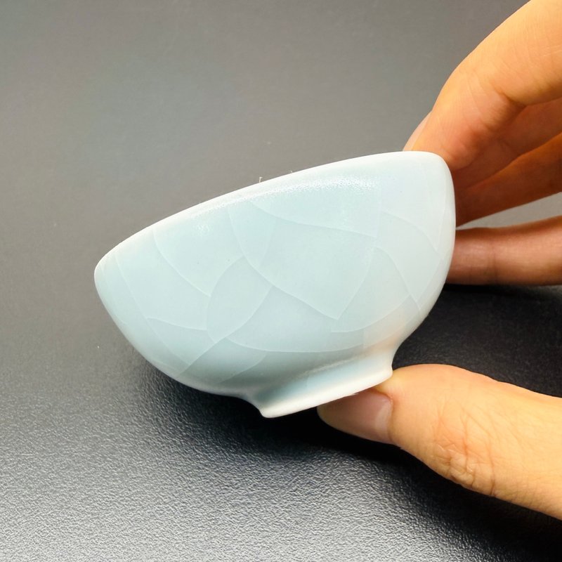 汝窑功夫杯 60ml 邱毓宁 莺歌烧 C9-02 - 茶具/茶杯 - 瓷 白色