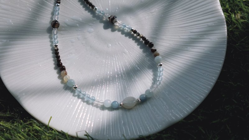 【海盐拿铁】多加海盐 │ 天然矿石、项链、优惠 - 项链 - 半宝石 蓝色