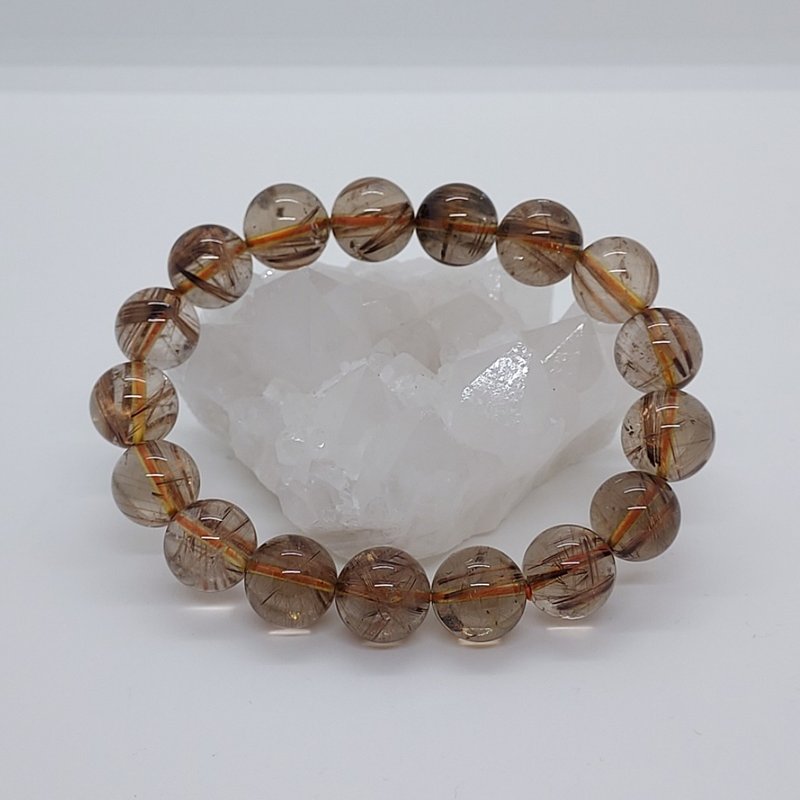 钛金发晶手錬 - 招财 有助事业发展 - 手链/手环 - 半宝石 