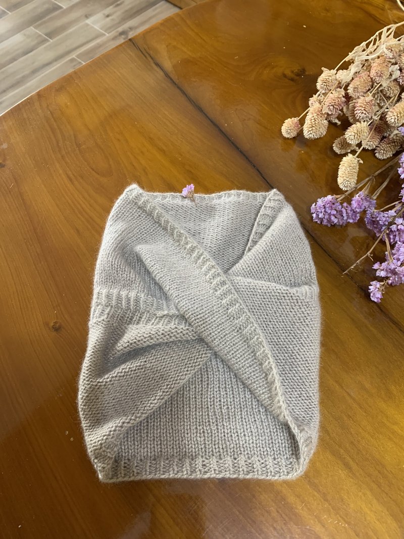 驼色。让你知道我的心扭转围脖。无重量感顶级毛线。 - 围巾/披肩 - 羊毛 