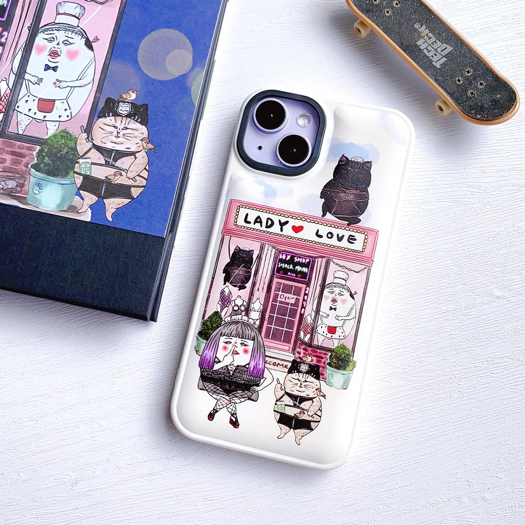 蛋定情趣用品店 - iPhone 手机壳 (全软壳) - 手机壳/手机套 - 塑料 白色
