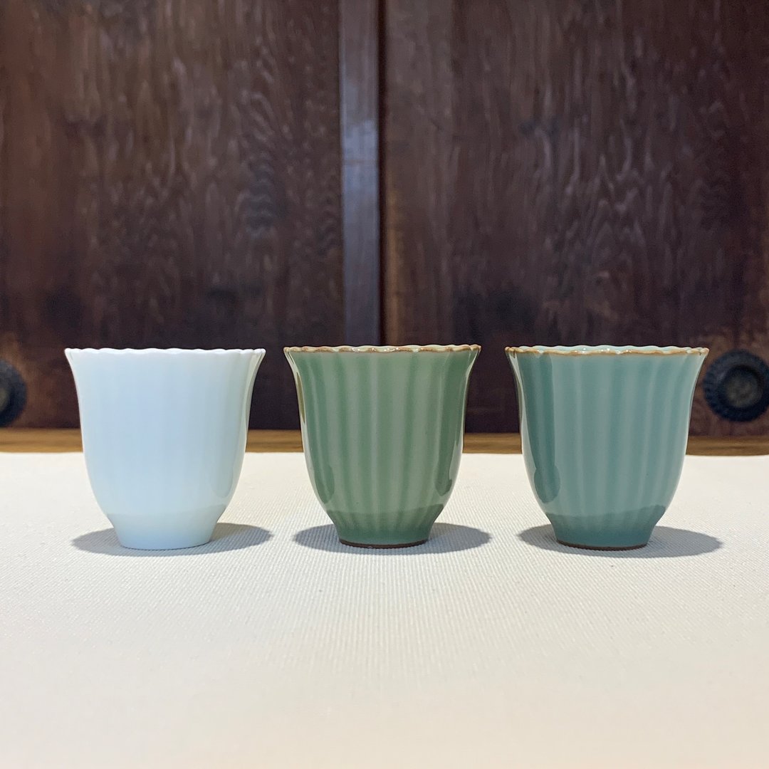 不言美器 菊花 花瓣 杯 - 茶具/茶杯 - 瓷 