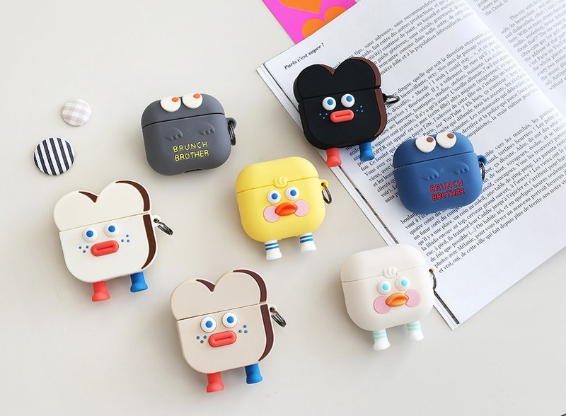 Romane Brunch Brother 早午餐兄弟 Airpods 3 保护套 - 耳机收纳 - 硅胶 
