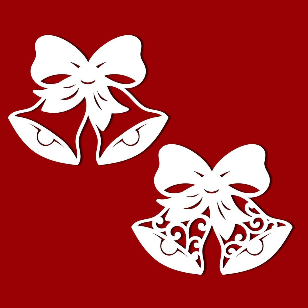 Bells svg, bells template, bells pdf, bells png, bells laser cut, bells cut file - 图文模板设计 - 其他材质 