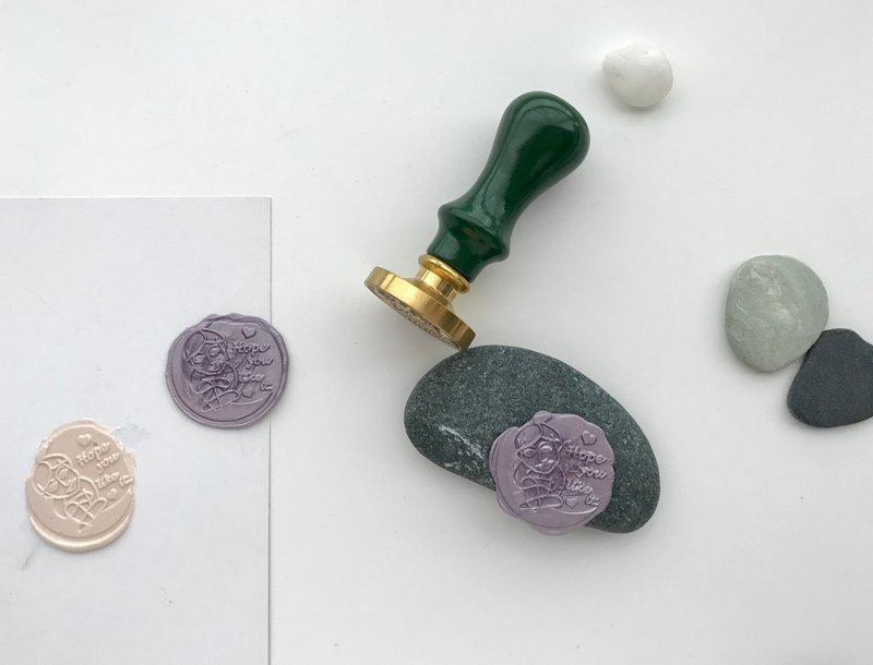 The Boy- 封蜡印章 (Hope you like it 希望你喜欢) - 其他 - 铜/黄铜 绿色