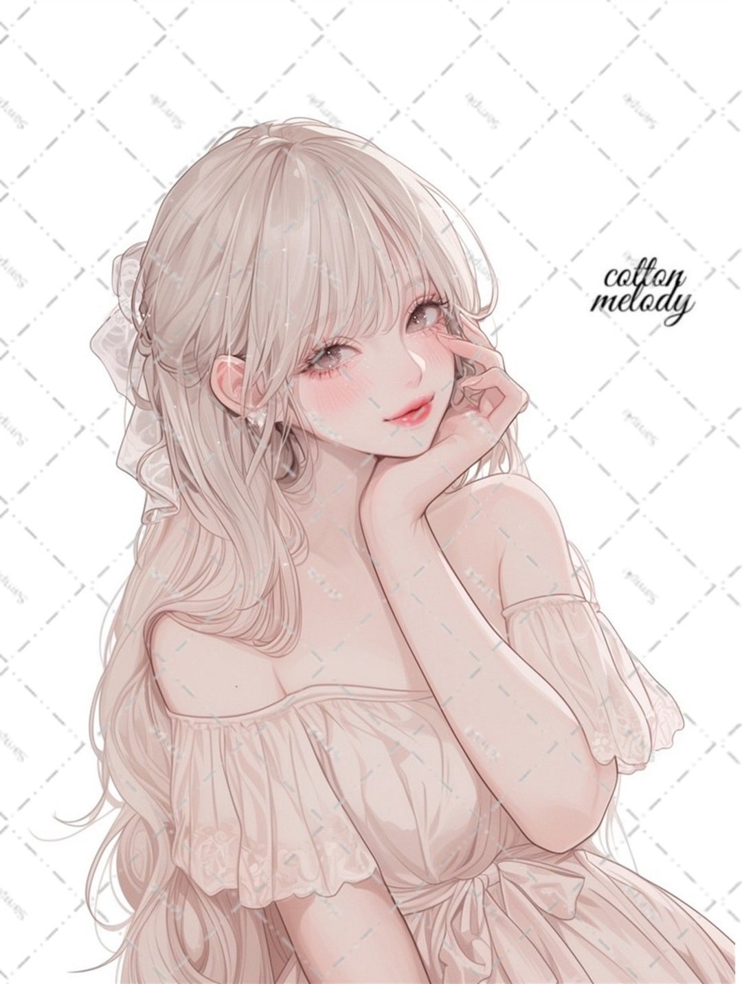 original sticker no.6259 人物贴纸 原创贴纸 人物贴纸 女孩贴纸 原创人物贴纸 - 贴纸 - 纸 