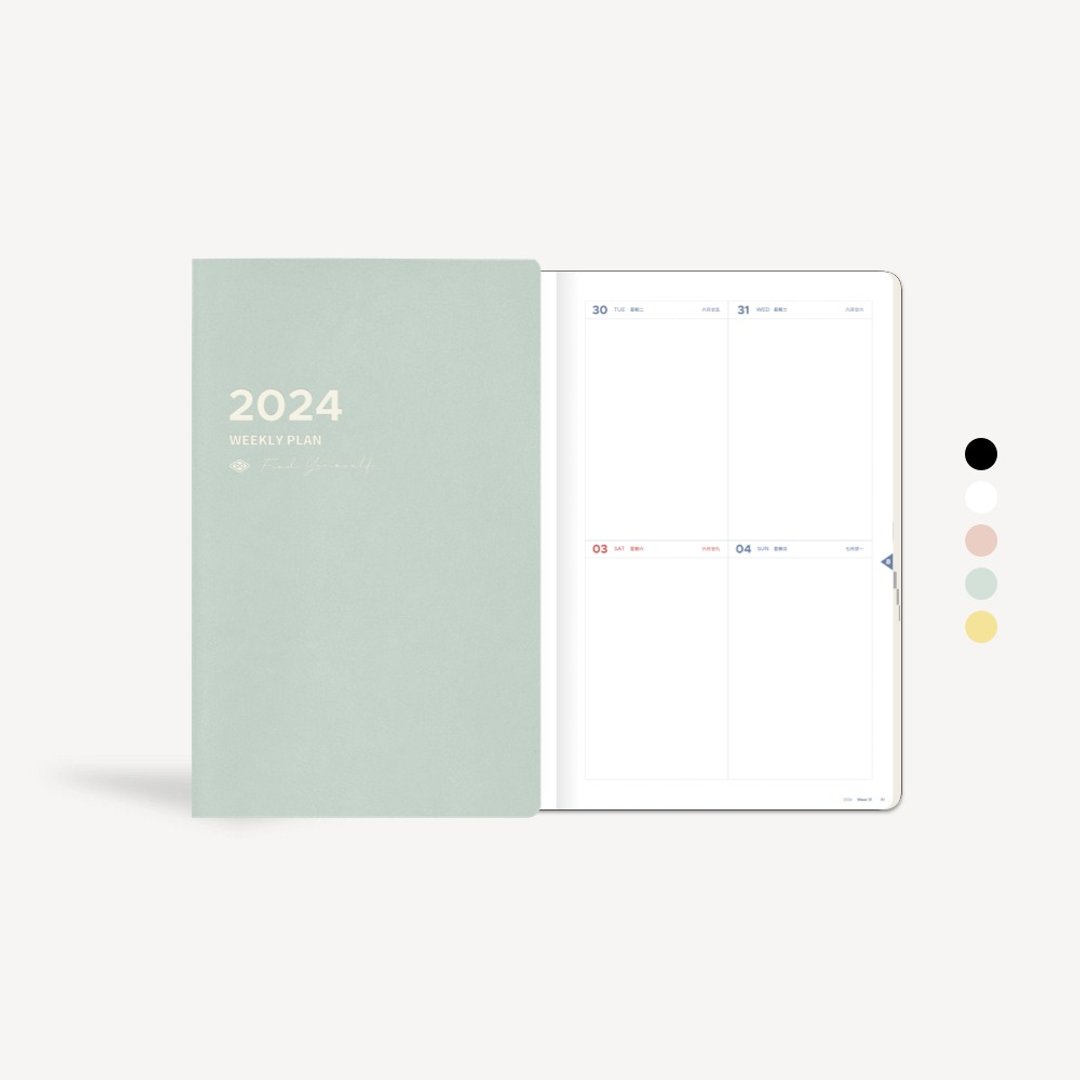YouthWill 2024 八分格周计划手帐 日程本 slimA5 周计划本 - 笔记本/手帐 - 纸 