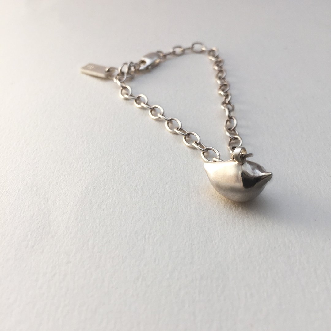 birdie bracelet_小鸟手链 | 925纯银 限量 设计师手作 包邮 动物 - 手链/手环 - 银 银色