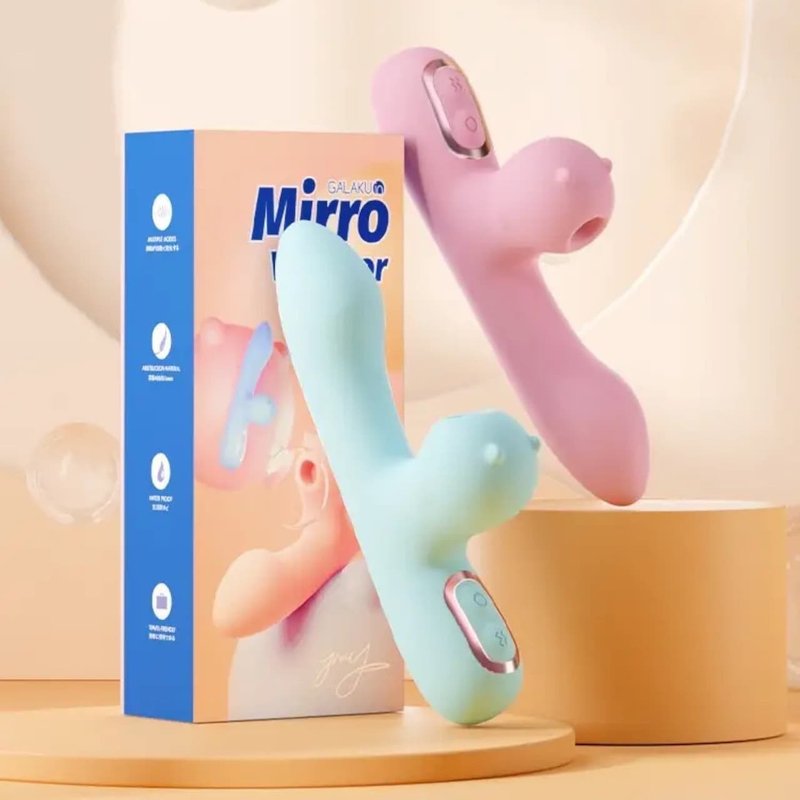 GALAKU 米露Mirro 小巧吸吮加温按摩棒 情趣用品 自慰器 跳蛋棒 - 情趣用品 - 硅胶 粉红色