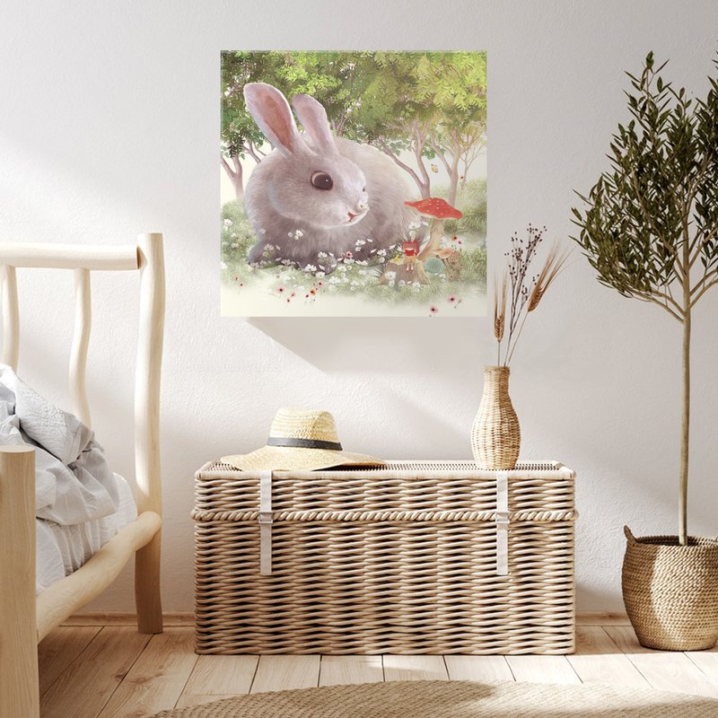 小铁君复制画/ 森林兔子 - 海报/装饰画/版画 - 其他材质 卡其色