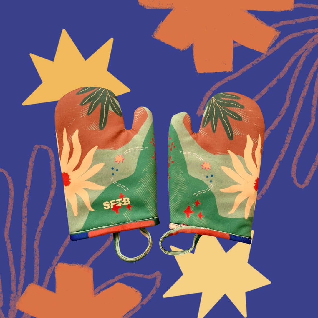 Glimmer of Hope Oven Mitt - 手套 - 聚酯纤维 绿色