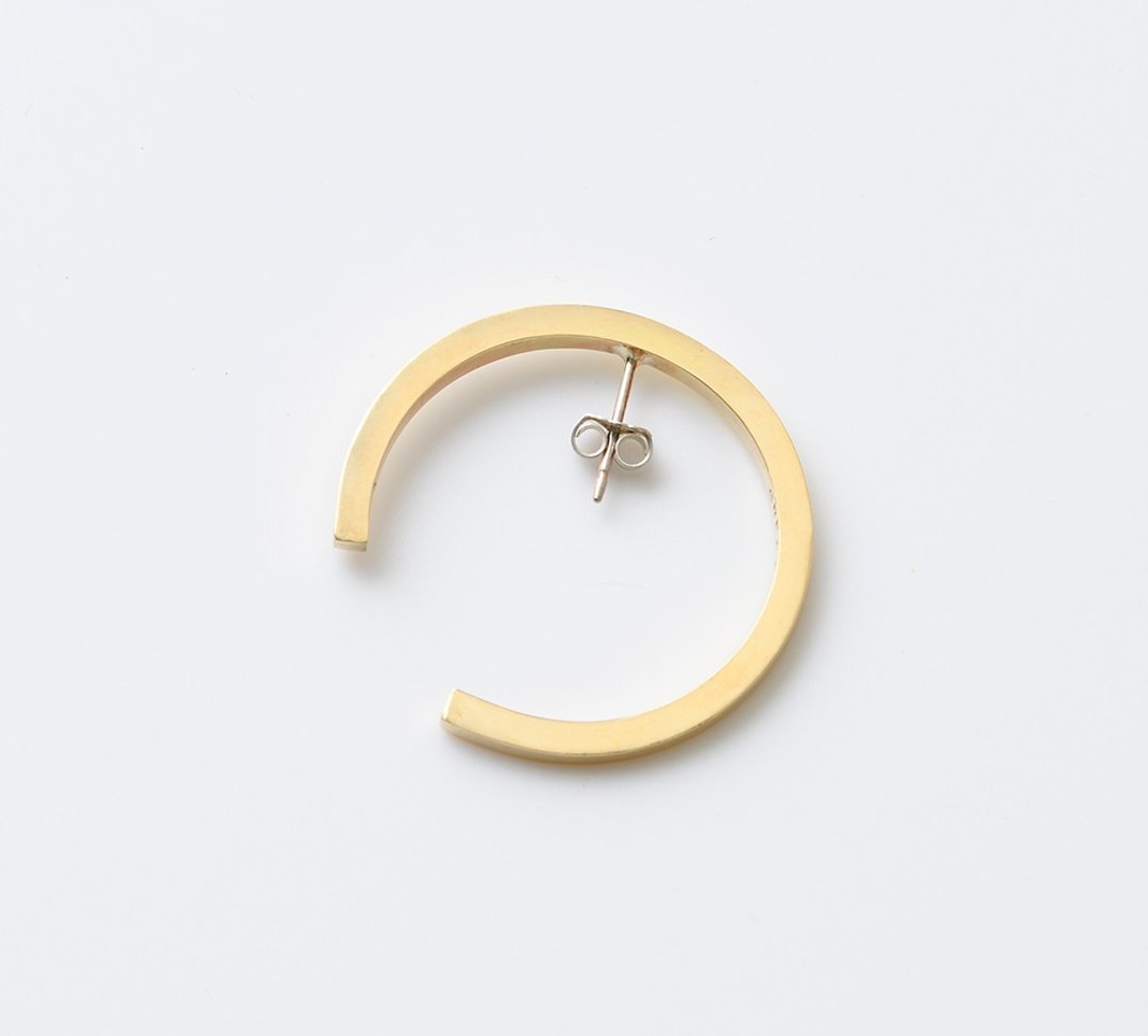CP217 (brass/one ear only) - 耳环/耳夹 - 其他金属 金色