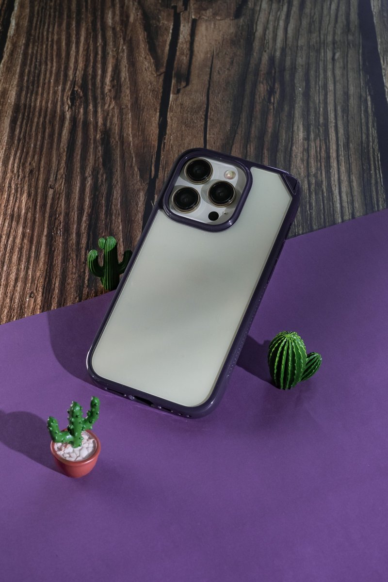 ARMOR iPhone 14 Signature 系列电话保护壳_暗影紫/橙带 - 手机壳/手机套 - 其他材质 