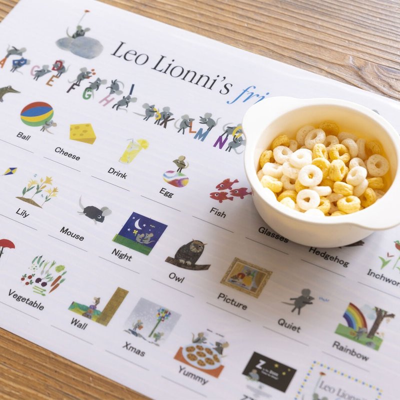 【cocowalk】防水餐垫- Leo Lionni 李奥绘本联名款 - 儿童餐具/餐盘 - 尼龙 多色