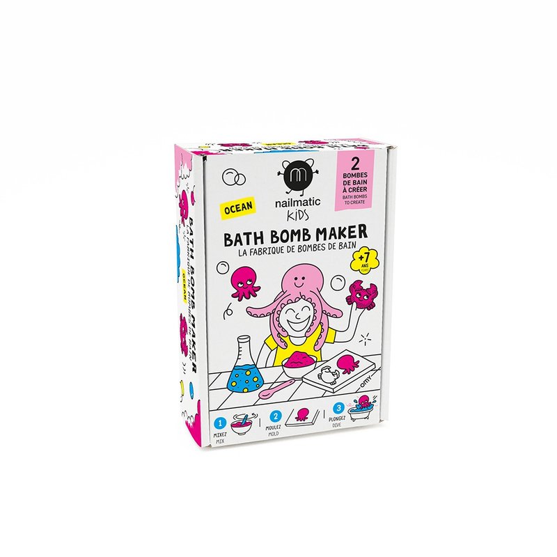 nailmatic Kids DIY 海洋沐浴泡泡球 - 两入一盒 - 玩具/玩偶 - 浓缩/萃取物 多色
