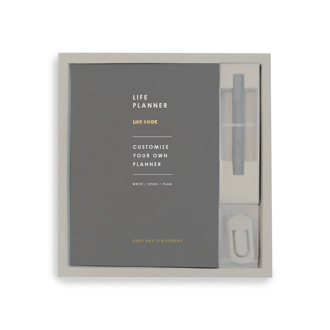 Life Planner Set ( Cloudy Night Gray ) - 年历/台历 - 纸 灰色