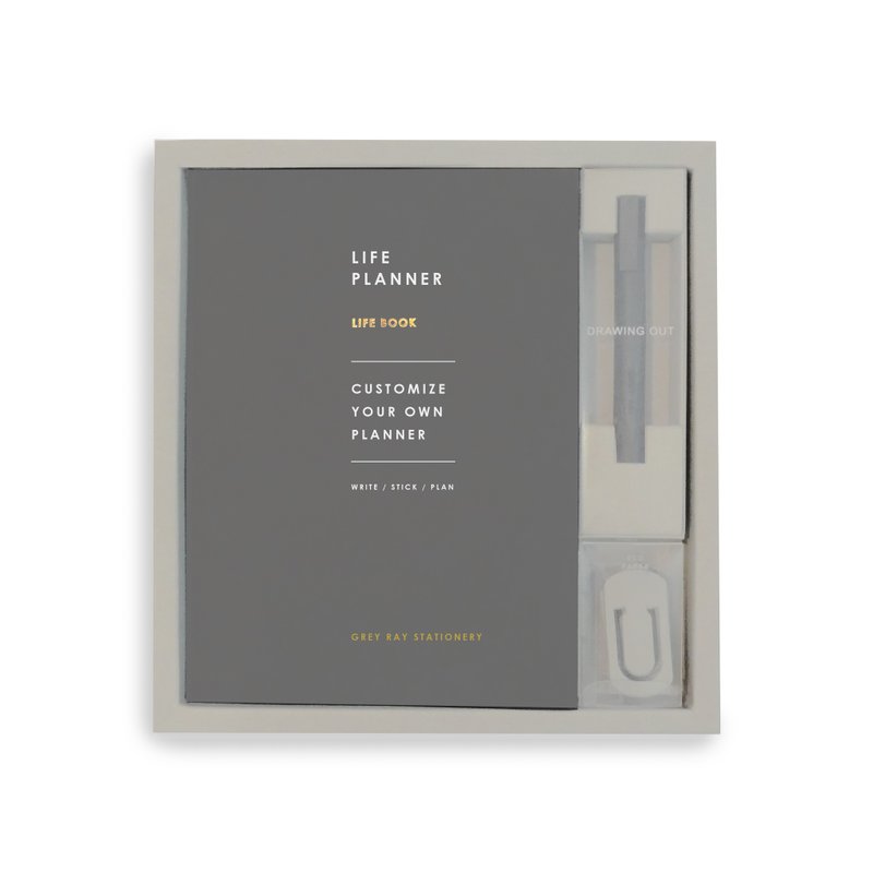 Life Planner Set ( Cloudy Night Gray ) - 年历/台历 - 纸 灰色