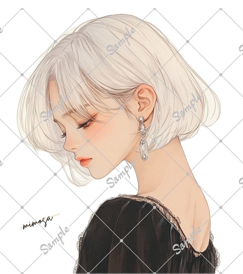 原创角色贴纸 5 件套 - 贴纸 - 纸 