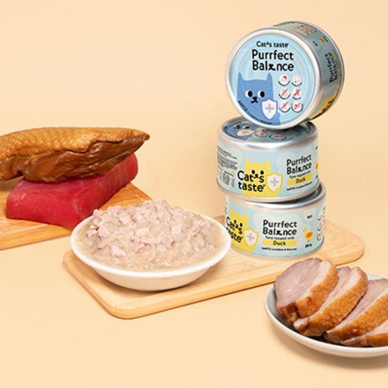 Cat's taste 猫可滋味完美猫鲔鱼鸭肉肉汤主食罐 - 猫罐头/鲜食 - 其他金属 