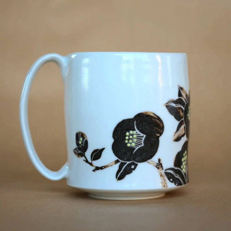 茶花影 - 大马克杯 - 咖啡杯/马克杯 - 瓷 