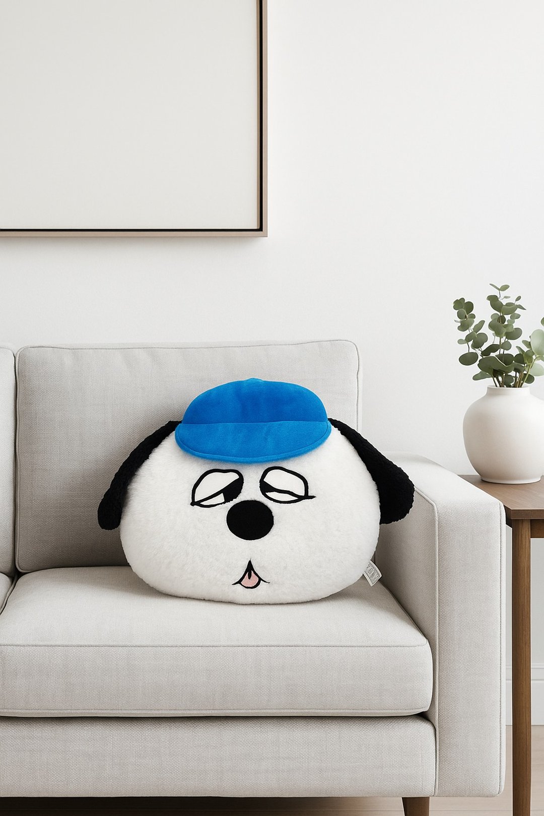 pinkoi独家新品 欧拉夫 抱枕 午睡枕 靠垫 腰靠 snoopy olaf - 枕头/抱枕 - 聚酯纤维 蓝色