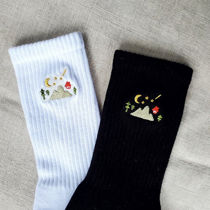 山中小屋款 - 运动机能袜 - 袜子 - 棉．麻 绿色