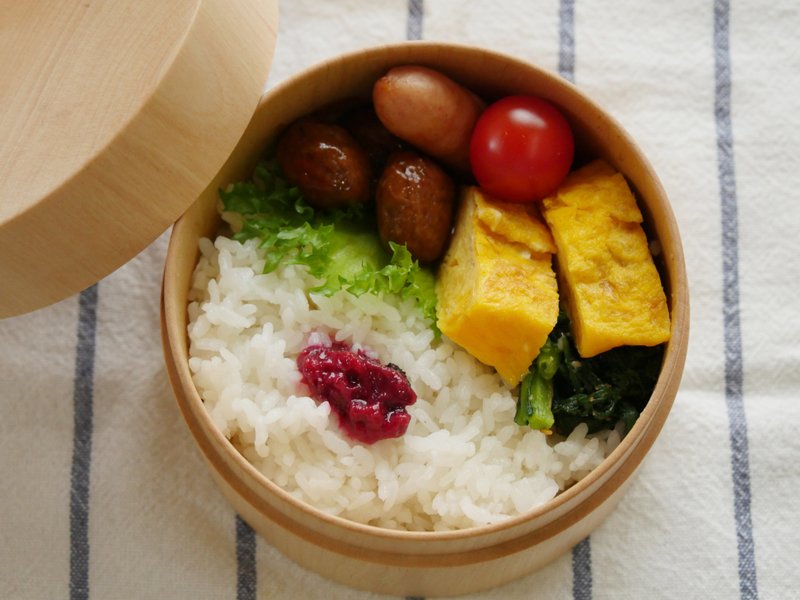 Lunch box　MIZUME cherry tree - 便当盒/饭盒 - 木头 咖啡色