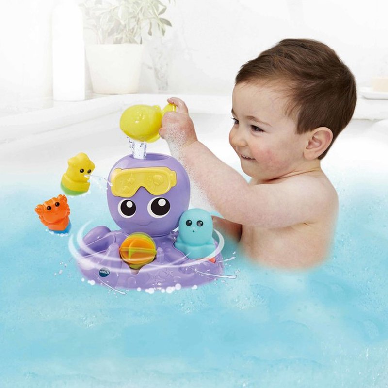 Vtech　戏水玩具系列-转转喷水章鱼 - 玩具/玩偶 - 塑料 