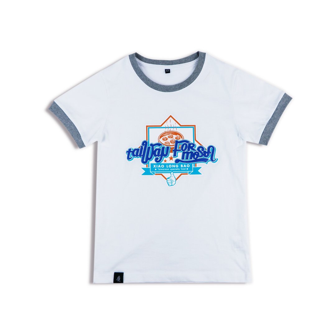 台湾T-shirt│Taiwan Formosa小笼包T-白 - 中性连帽卫衣/T 恤 - 棉 白色