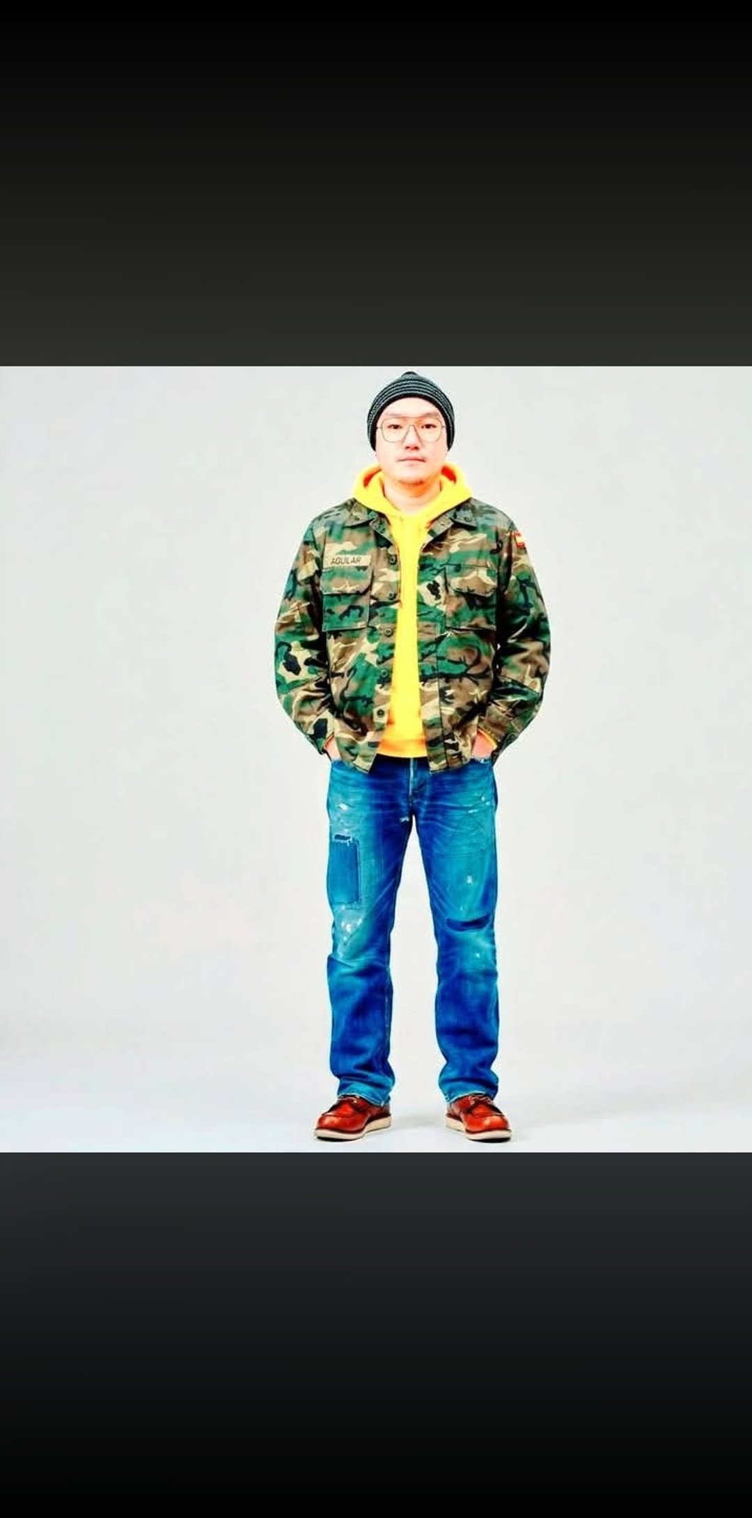 西班牙公发迷彩软垫肩长袖军用衬衫g 高领 棉质布料 材质耐用 - 男装外套 - 棉 