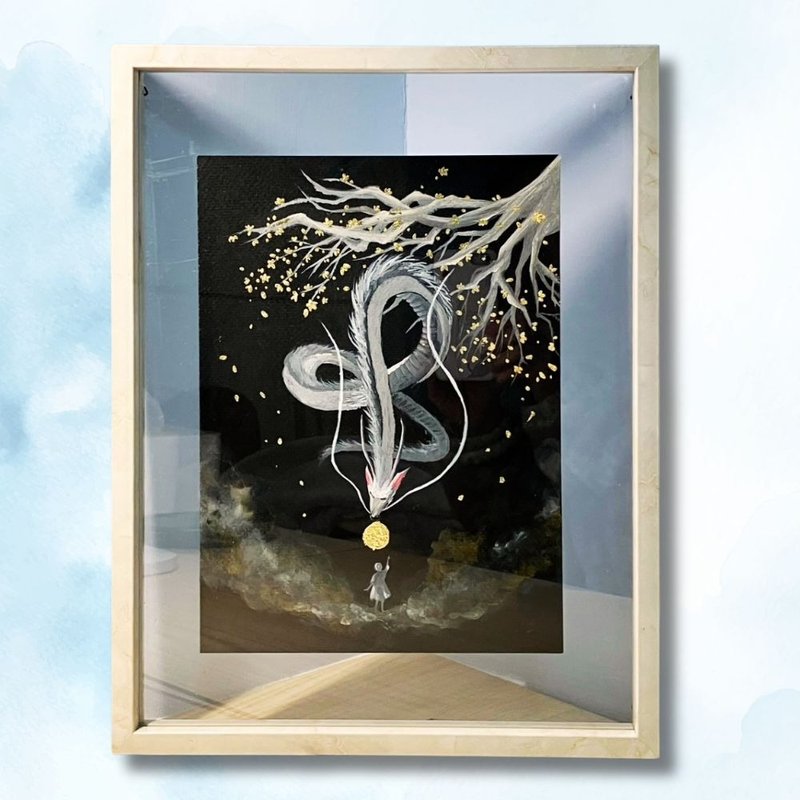 【感应语你】心灵疗愈画作 - 原创手绘 独一无二 压克力画/作品 46 - 海报/装饰画/版画 - 棉．麻 