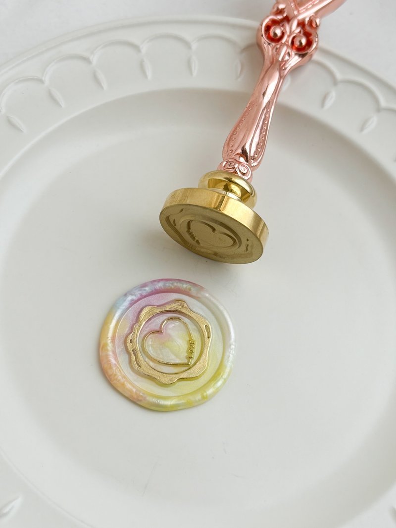 蜡封印章 144【sealing stamp】 - 印章/印台 - 其他金属 金色