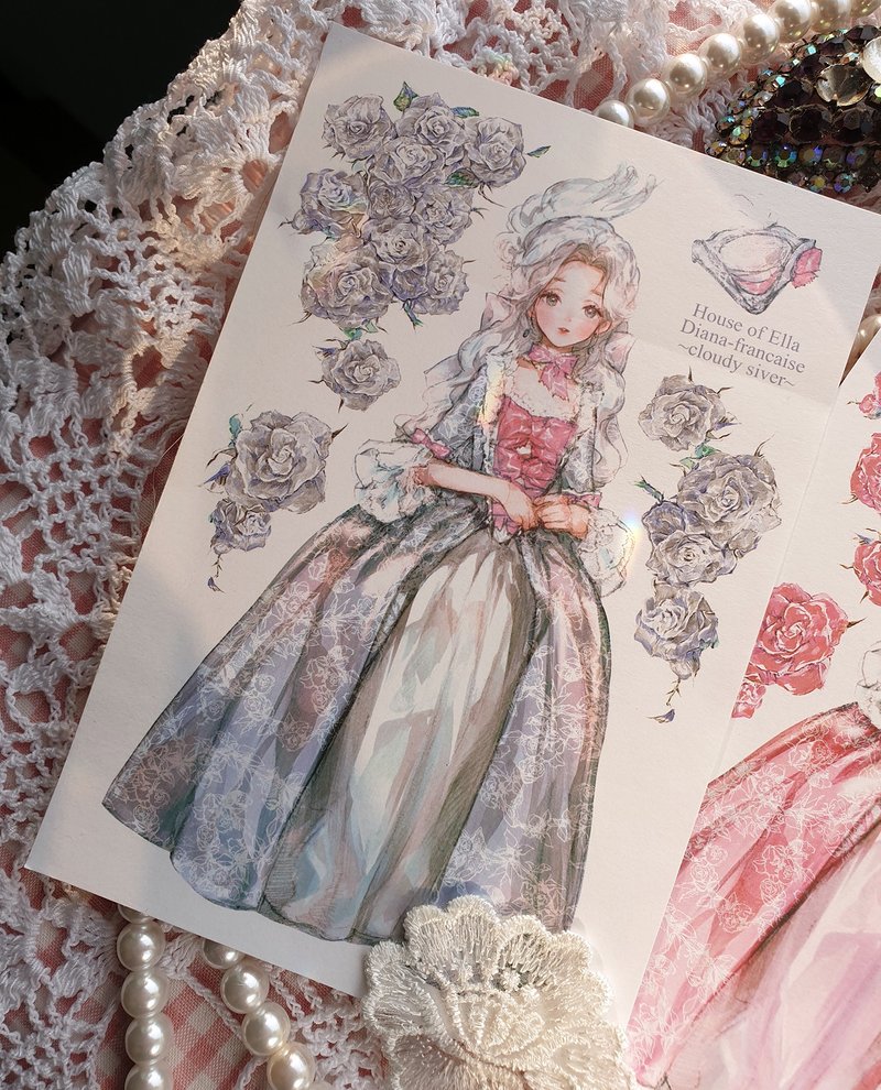 戴安娜-法兰西贴纸套装 - 贴纸 - 纸 