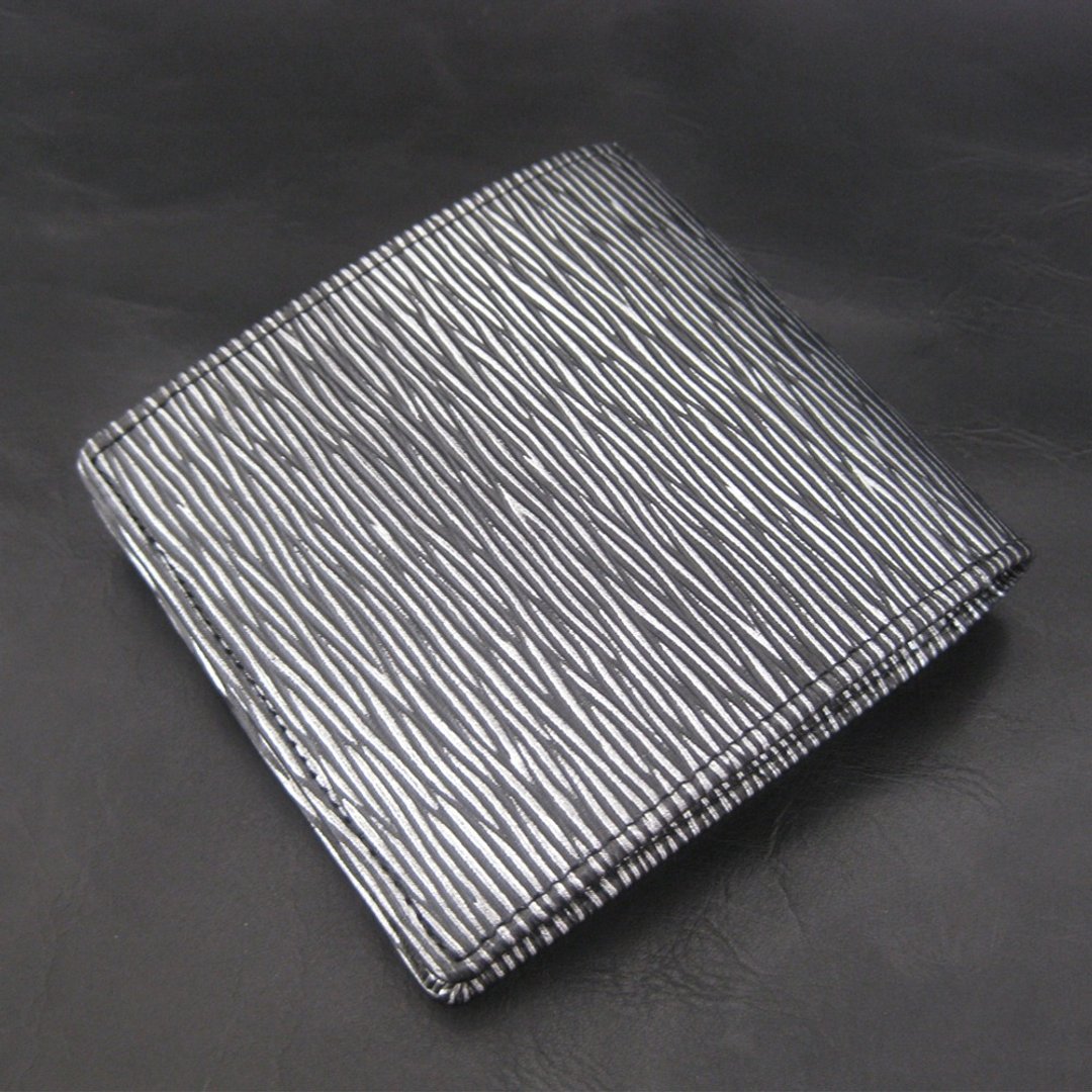 "Metal" wallet EAR bi-fold wallet - 皮夹/钱包 - 真皮 银色