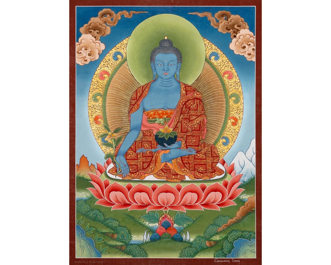 喜马拉雅的药师佛唐卡  超凡疗愈 - 摆饰 - 其他材质 多色