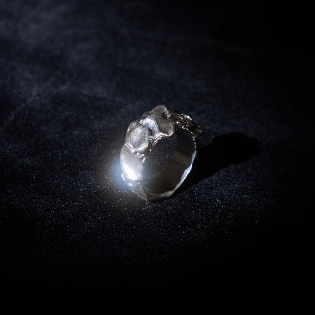 Waves Ring | 925 Sterling Silver - 戒指 - 纯银 银色