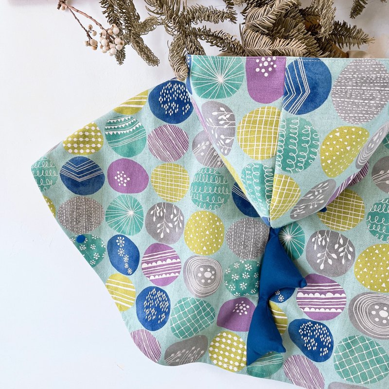 岛森家 / 恐龙斗篷  / 恐龙的潜水艇探险队 - 童装外套 - 棉．麻 蓝色