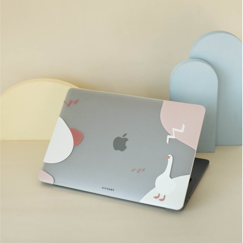 【FITZORY】动物园疗愈系色块-白鹅篇 | Macbook保护壳 - 平板/电脑保护壳 - 塑料 多色