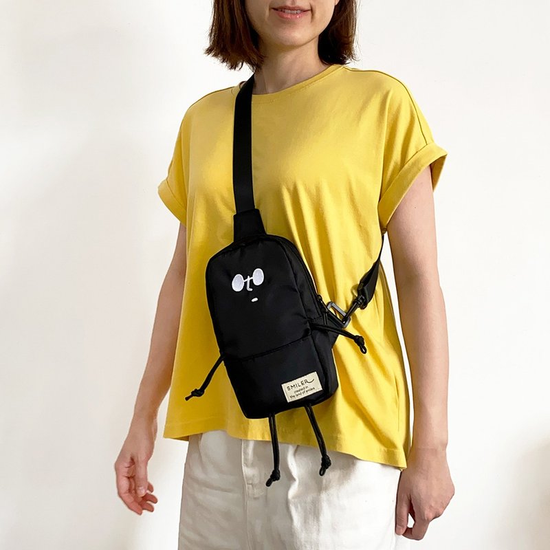 MINI Buddy Bag 系列-中性斜挎背包 - 侧背包/斜挎包 - 尼龙 黑色