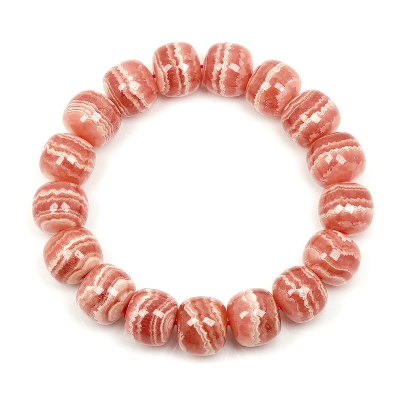 【正佳珠宝】阿根廷红纹 顶级千层红纹 73g 老型苹果珠 手珠 - 手链/手环 - 半宝石 多色