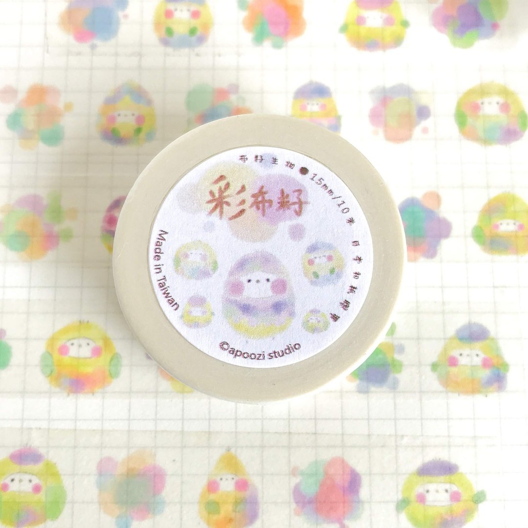 布籽生物│彩布籽 纸胶带 Rainbow - 纸胶带 - 纸 多色