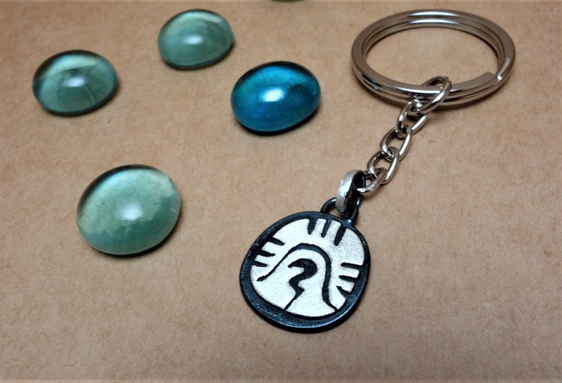 纯银玛雅历太阳图腾 黄战士项链挂饰 - 项链 - 银 银色