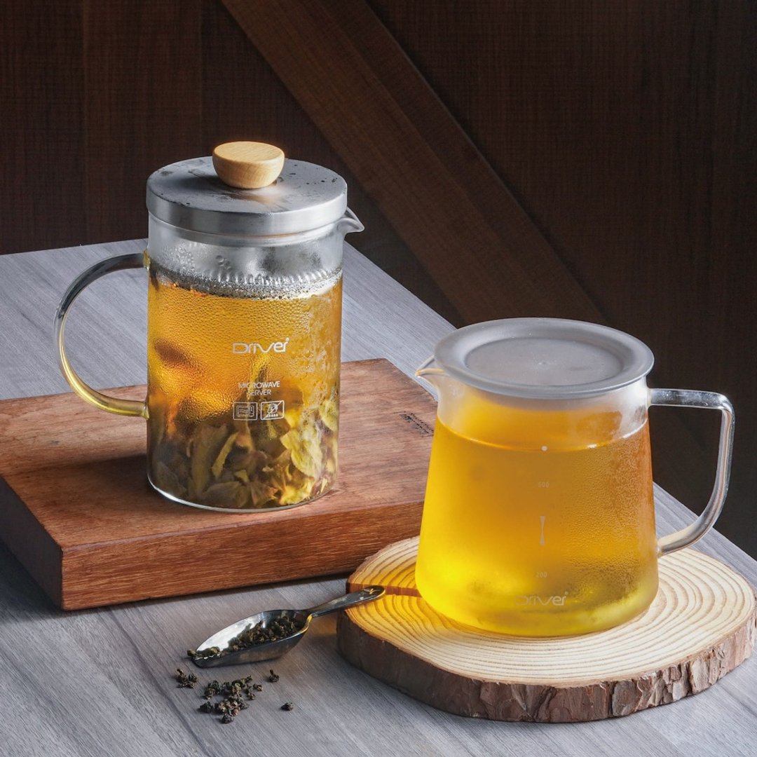 高 CP 值茶壶茶杯、适用各式茶饮丨 Driver 经典冷热两用泡茶壶组 - 茶具/茶杯 - 玻璃 红色