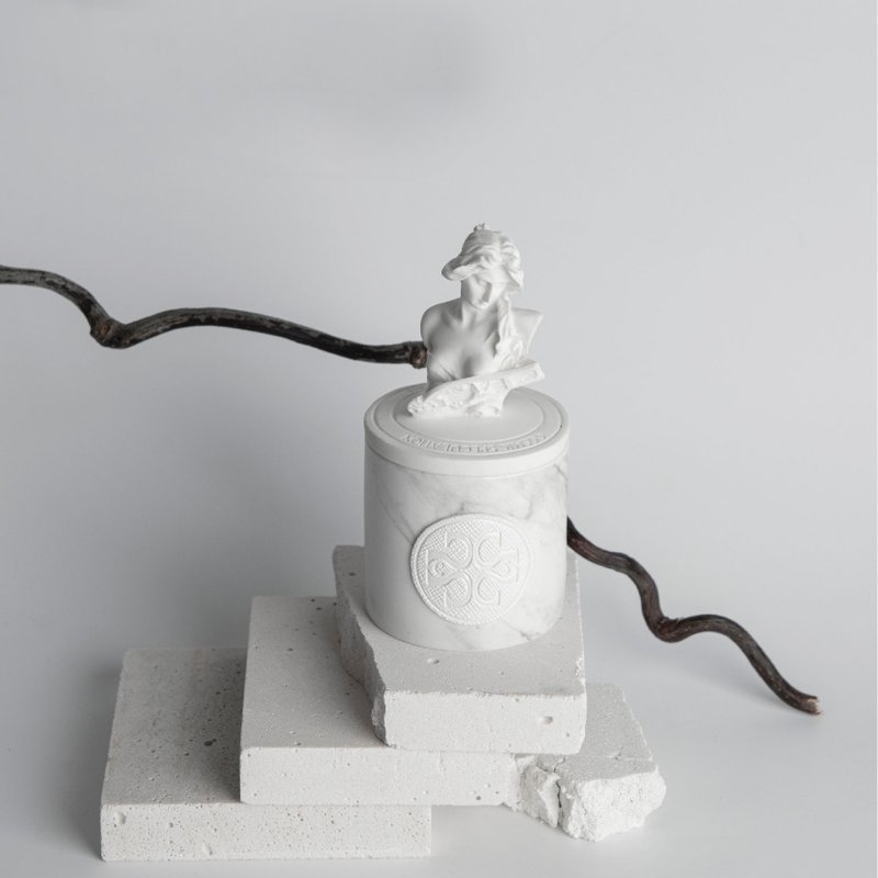 【福利品】香氛蜡烛 | 阿提米丝 - 蜡烛/烛台 - 瓷 白色