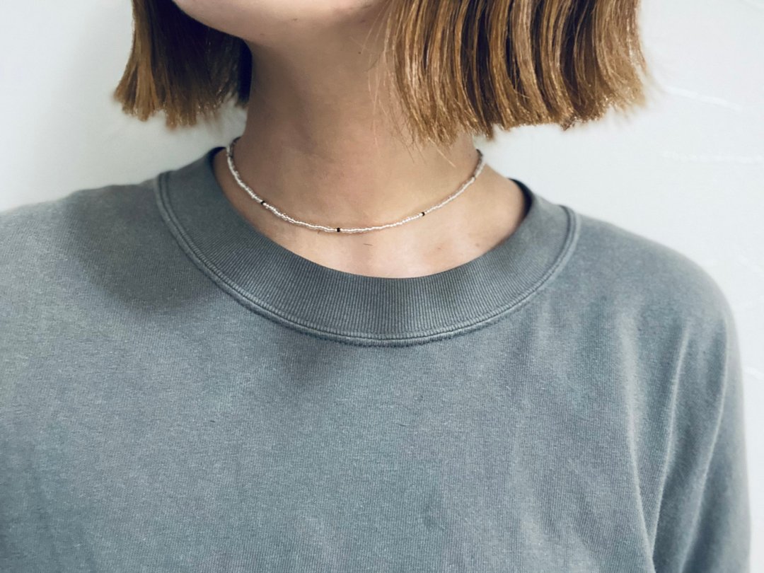Beads necklace magnet detachable clear - 项链 - 其他材质 透明