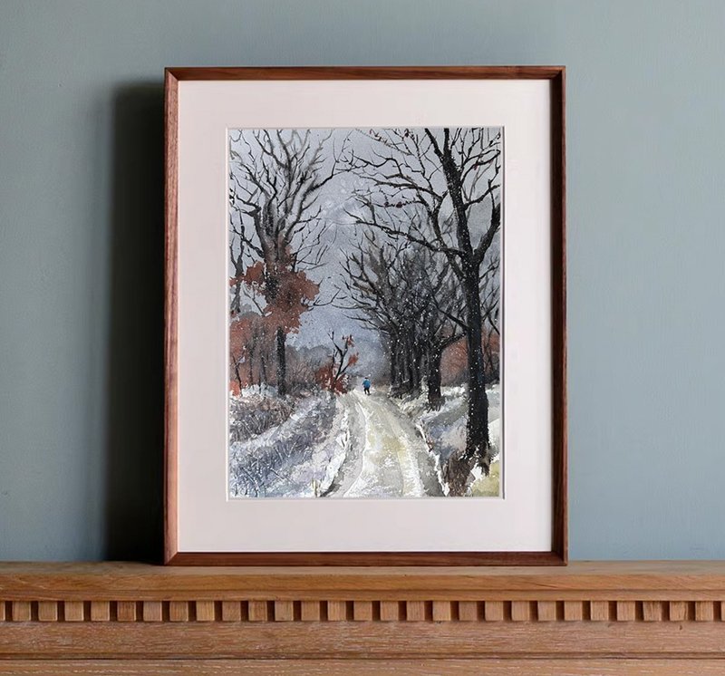 逆行 | 疗愈水彩系列 水彩原画 - 海报/装饰画/版画 - 纸 白色