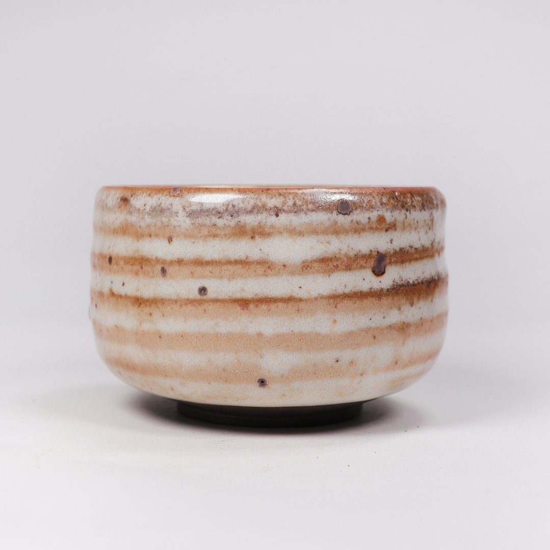 明芽窑 l 柴烧铁斑原矿志野釉茶杯 - 茶具/茶杯 - 陶 白色