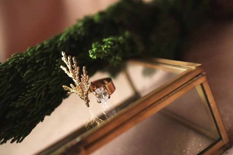 金穗系列-金穗锆石 个性 戒指 - 戒指 - 其他材质 金色